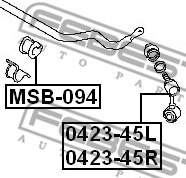 FEBEST 0423-45L Rod/Strut, stabiliser